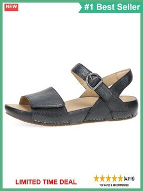 Dansko Tinsley Women's Slide Sandals Leather Adjustable Hook & Loop Casual